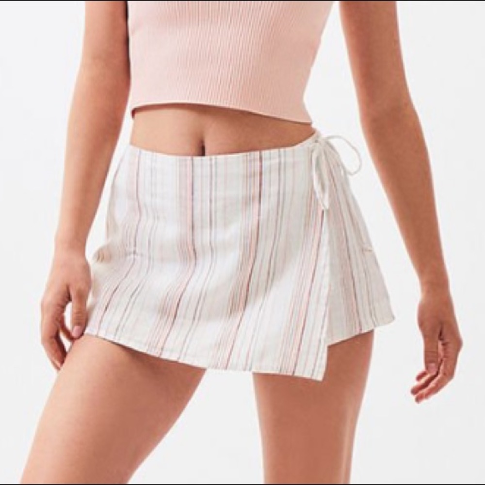 ISO: this LA Hearts pink striped tie skort